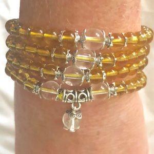 Beautiful Crystal Glass Bead Necklace/Bracelet.OS